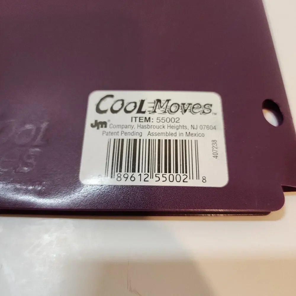 Rare 3-D Kobe Bryant School Folder Cool Moves Plastic 3 Ring Item #55002 Purple